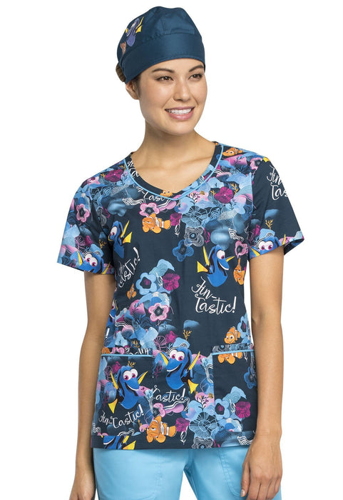 Cherokee Tooniforms TF500 Fin-tastic Friends Scrub Hats Unisex